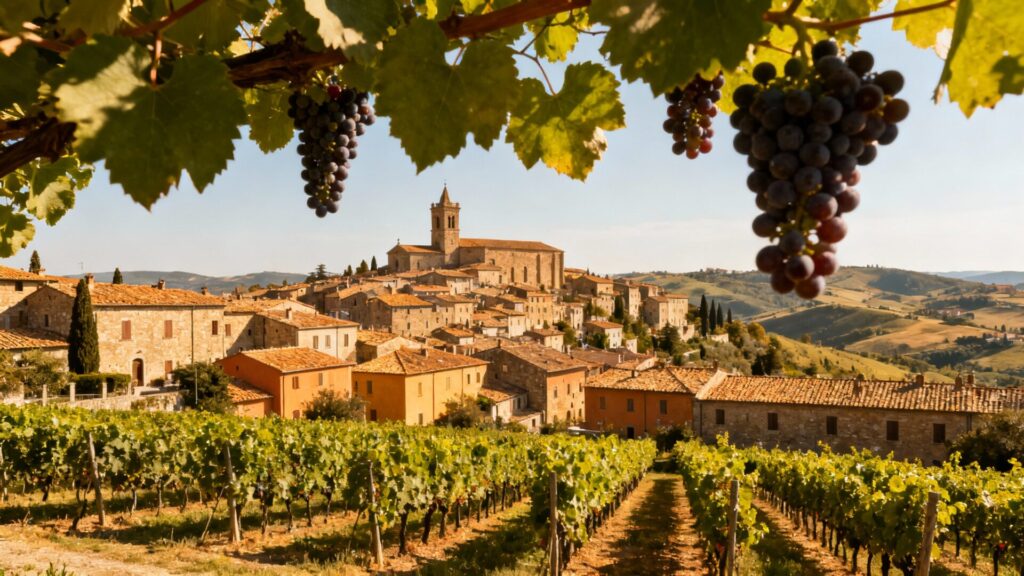Montepulciano, ville et cépage : guide de visite et dégustation sans texte