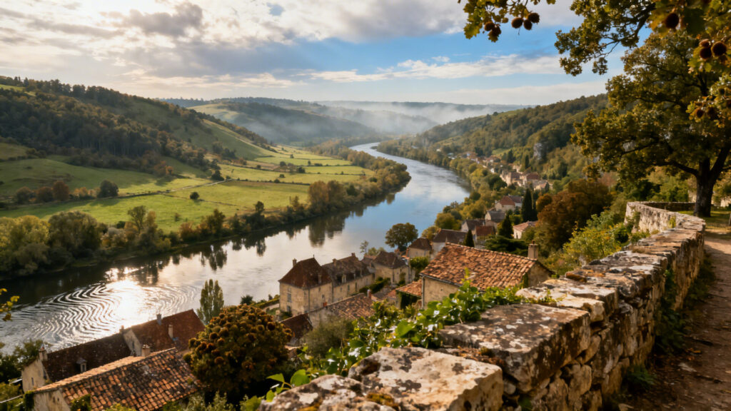 La vallée de la dordogne, une des plus jolies destinations en france sans aucun texte
